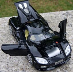 1/32 Diecast Collection Alloy Black Koenigsegg Sport Car Model Toy W/light&sound