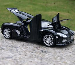 1/32 Diecast Collection Alloy Black Koenigsegg Sport Car Model Toy W/light&sound