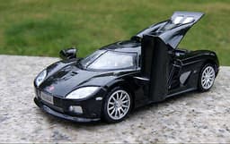 1/32 Diecast Collection Alloy Black Koenigsegg Sport Car Model Toy W/light&sound