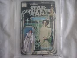 1977 vintage Star Wars ANH RARE MOC carded kenner Princess leia organa 12 back