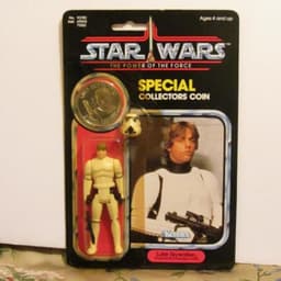 1984 Vintage POTF LUKE SKYWALKER Imperial Stormtrooper ~MOC~PUN 92 Back NICE