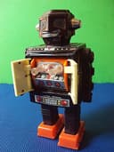 60s VINTAGE TIN SPACE FIGHTER ROBOT BY HORIKAWA JAPAN SPACE TOY