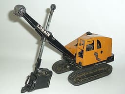 BIG 1950\'s REUHL LORAIN SHOVEL CRANE TL SERIES DIECAST TOY SALESMAN SAMPLE