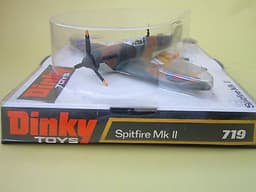 BNIB Vintage diecast motorised Dinky Spitfire Mk11 no. 719 1969/77