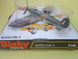 BNIB Vintage diecast motorised Dinky Spitfire Mk11 no. 719 1969/77