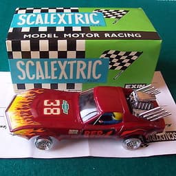 ¡¡¡BRAND NEW!!! SPANISH SCALEXTRIC EXIN "CHEVROLET CORVETTE" MAROON (REF 4050)
