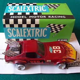 ¡¡¡BRAND NEW!!! SPANISH SCALEXTRIC EXIN "CHEVROLET CORVETTE" MAROON (REF 4050)