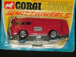 CORGI JUNIORS WHIZZWHEELS MINT MODELS DIECAST TOYS ORIGINAL CARD ERF FIRE TENDER