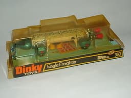 DINKY DIECAST TOYS SPACE 1999 TV SHOW EAGLE FREIGHTER No.360 + SPACE DRUMS BOXED