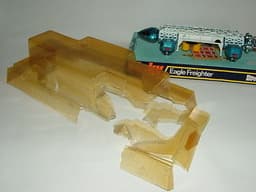 DINKY DIECAST TOYS SPACE 1999 TV SHOW EAGLE FREIGHTER No.360 + SPACE DRUMS BOXED