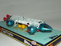 DINKY DIECAST TOYS SPACE 1999 TV SHOW EAGLE FREIGHTER No.360 + SPACE DRUMS BOXED