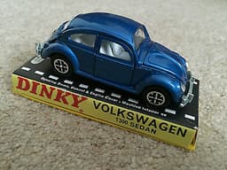 Dinky Toys die-cast models: 129 Volkswagen 1300 Sedan & 305 David Brown Tractor