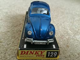 Dinky Toys die-cast models: 129 Volkswagen 1300 Sedan & 305 David Brown Tractor