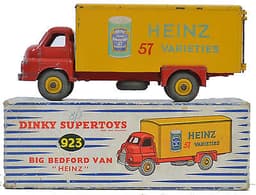 DINKY TOYS SUPERTOYS BIG BEDFORD HEINZ BAKED BEANS BOXED NO.923 DIECAST ORIGINAL