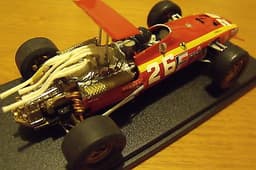 FERRARI 312 1968 JACKY ICKX FRANCE GP WINNER SCRATCHBUILT FROM CARRERA SLOT 1/32