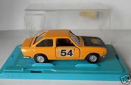 Fiat 124 Sport Coupe Rally Mercury 1/43 Diecast "Autobox" Near Mint Condition