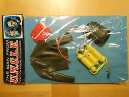 Gilbert Moon McDare Spaceman + The Man from U.N.C.L.E. action figure accessories