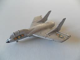 Mercury aeroplane Cutlass F7U-3 N.422 diecast like dinky aircraft, scarce.