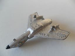 Mercury aeroplane Cutlass F7U-3 N.422 diecast like dinky aircraft, scarce.