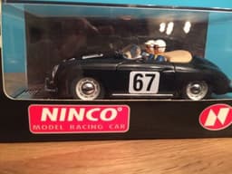 Ninco runs on Scalextric 50155 Porsche 356-A Mile Miglia Slot Car New 67