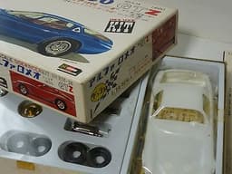 OLD HASEGAWA JAPAN "ALFA ROMEO GIULIA 1600 CANGURO 1965" SLOT CAR KIT 1/24