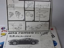 OLD HASEGAWA JAPAN "ALFA ROMEO GIULIA 1600 CANGURO 1965" SLOT CAR KIT 1/24