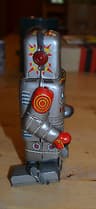 Original vintage 1960s SY Toys Japan mechanical walking tin robot sparking