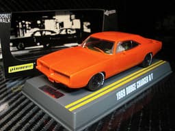 PIONEER SLOT CAR J-CODE SPECIAL 1969 DODGE CHARGER R/T SUNFIRE ORANGE TOOL TEST