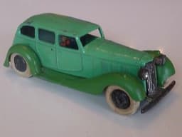 Pre war Dinky 36a Armstrong Siddeley. Tinplate driver and footman. Ultra-rare.