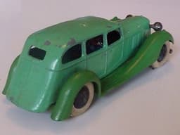Pre war Dinky 36a Armstrong Siddeley. Tinplate driver and footman. Ultra-rare.