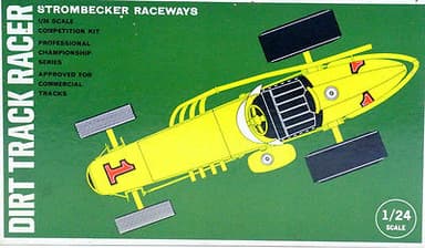 RARE 1966 Strombecker Dirt Track Racer 1/24 Slot Car Kit 8516 Yellow #1 MIB USA