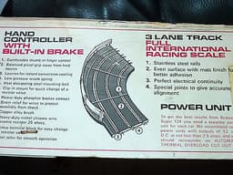 Rare 3 lane track vintage triang scalextric (set 124)
