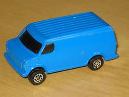 RARE CORGI JUNIORS #94 ADIDAS CHEVROLET VAN - RARE BLACK GLASS -DIECAST VEHICLES