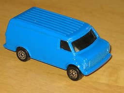 RARE CORGI JUNIORS #94 ADIDAS CHEVROLET VAN - RARE BLACK GLASS -DIECAST VEHICLES