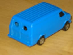 RARE CORGI JUNIORS #94 ADIDAS CHEVROLET VAN - RARE BLACK GLASS -DIECAST VEHICLES