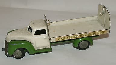 rare tekno carlsberg tin and diecast / delivery truck
