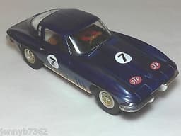 REVELL Vintage 1965 CORVETTE "STING RAY" 1.24 SLOT CAR with ADJUSTABLE CHASSIS
