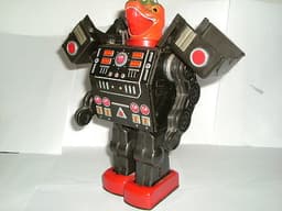 robots VINTAGE HORIKAWA DINO TINPLATE BATTERY ROBOT MADE IN JAPAN 1960\'S