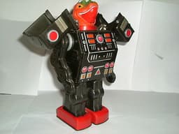 robots VINTAGE HORIKAWA DINO TINPLATE BATTERY ROBOT MADE IN JAPAN 1960\'S