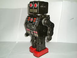 robots VINTAGE HORIKAWA DINO TINPLATE BATTERY ROBOT MADE IN JAPAN 1960\'S