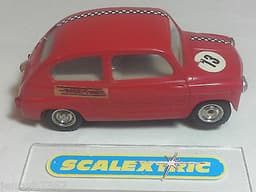 SCALEXTRIC Tri-ang Vintage 1960\'s FIAT TC600 \'BAMBINO\' RED C99 #13 (SUPERB)