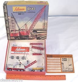 SCHUCO OF GERMANY PICCOLO COLES KRAN 801 CRANE DIECAST TOY BOXED!