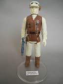 STAR WARS VINTAGE REBEL SOLDIER DARK BROWN PBP WHITE FACE IRIDISCENT PBP BLASTER