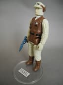 STAR WARS VINTAGE REBEL SOLDIER DARK BROWN PBP WHITE FACE IRIDISCENT PBP BLASTER