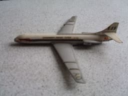 TEKNO CARAVELLE SE-210 SAS SCANDINAVIAN AIRLINES DENMARK DIE-CAST AIRCRAFT PLANE
