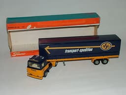 TEKNO MADE IN HOLLAND SCANIA LB 140 ASG TRANSPORT 1:50 DIECAST MODEL No.421 BOX