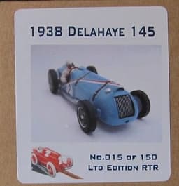 TERTRE ROUGE Delahaye 145 1938 limited classic slot 015/ 150 RTR 1:32 VERY RARE