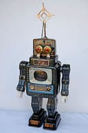 Vintage Alps Spaceman TV, Television Robot 1960\'s Spares/ Repairs