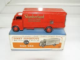 VINTAGE DIECAST METAL DINKY TOYS SUPERTOYS SERIES 514 SLUMBERLAND GUY VAN