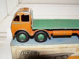 VINTAGE DIECAST METAL DINKY TOYS SUPERTOYS SERIES FODEN 502 FLAT BED TRUCK BOXED
